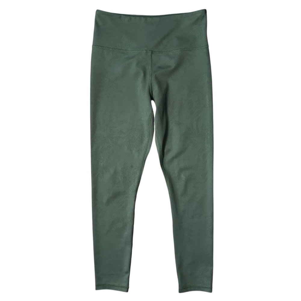 ZYIA Active Forest Foliage Light n Tight High Rise Leggings Olive Green Sz 6-8